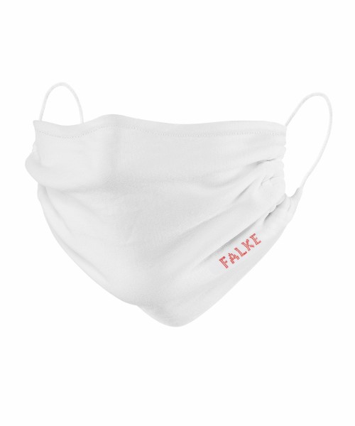 FALKE 2-Pack Unisex Mund-Nasen-Maske weiß